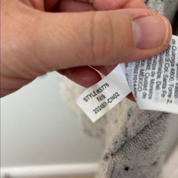 Madewell Gray Speckled Long Cardigan - M - Picture 7 of 8